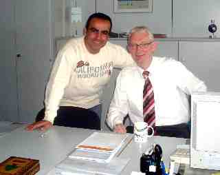 Fadi with Dr. Post in FESTO