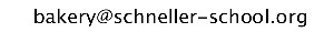 Bakery Email Address 