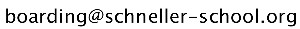 Boarding Department Email Address