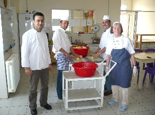 Marita with our Kitchen Staff