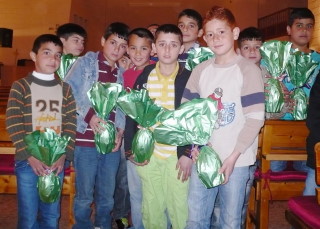 JLSS Children with Easter Gift 