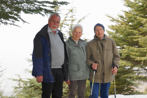 Rev Klaus Schmid with Mr and Mrs Ruopp